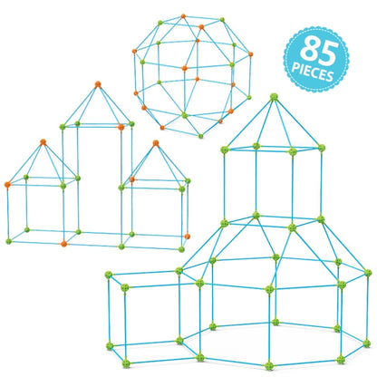 85 in 1 DIY Tent Toy Assembling Play House DIY Children Tent Building Toy, 85 in 1