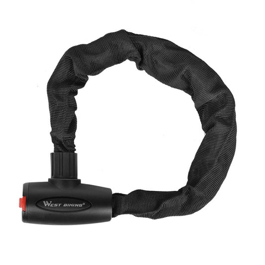 WEST BIKING 0705042 Antivol à clé pour vélo Chaîne antivol pour VTT et moto, 0,6 m, 0,9 m, 1,2 m