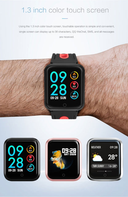 P68 Smart Watches Heart Rate Monitor Blood Pressure Activity Tracker for Xiaomi Band 3 Huawei Color Band 2, TBD056989501A, TBD056989501B, TBD056989501C, TBD056989501D, TBD056989501E, TBD056989501F, TBD056989501G