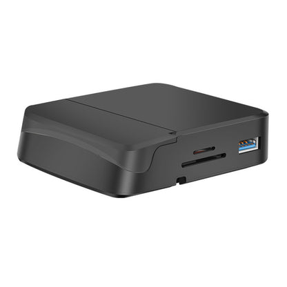 7 In 1 USB-C / Type-C To 2 USB 2.0 + USB 3.0 + 4K HDMI + SD / TF Card Slot + PD USB-C / Type-C Charging Ports Multifunctional HUB Docking Station With Holder, 7 In 1
