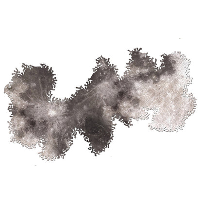 Casse-tête en bois irrégulier de haute difficulté, Puzzle mystère galaxie infinie, Terre illimitée, Lune illimitée
