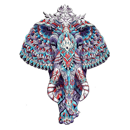 Irregular Wooden Animal Alien Puzzle High-Difficulty Three-Dimensional Puzzle Toy, Snails, Elephant, Dog, Hippocampus, Monkey, Multi-tail Fox, Fox Head, Red Fox, Single Tail Fox, Butterfly, Flamingo, Hexagonal Star, Bull, Leaves, Panda, Moon