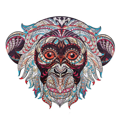 Irregular Wooden Animal Alien Puzzle High-Difficulty Three-Dimensional Puzzle Toy, Snails, Elephant, Dog, Hippocampus, Monkey, Multi-tail Fox, Fox Head, Red Fox, Single Tail Fox, Butterfly, Flamingo, Hexagonal Star, Bull, Leaves, Panda, Moon