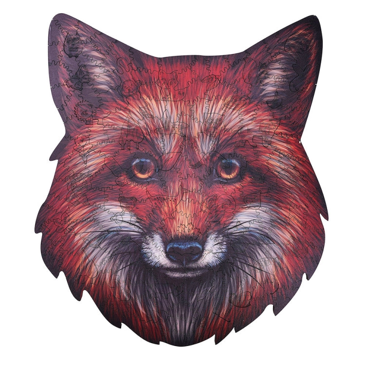 Irregular Wooden Animal Alien Puzzle High-Difficulty Three-Dimensional Puzzle Toy, Snails, Elephant, Dog, Hippocampus, Monkey, Multi-tail Fox, Fox Head, Red Fox, Single Tail Fox, Butterfly, Flamingo, Hexagonal Star, Bull, Leaves, Panda, Moon