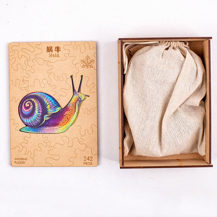 Irregular Wooden Animal Alien Puzzle High-Difficulty Three-Dimensional Puzzle Toy, Snails, Elephant, Dog, Hippocampus, Monkey, Multi-tail Fox, Fox Head, Red Fox, Single Tail Fox, Butterfly, Flamingo, Hexagonal Star, Bull, Leaves, Panda, Moon