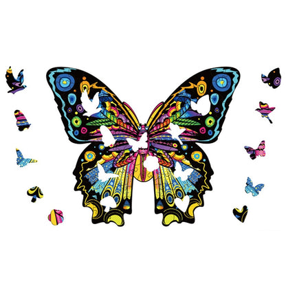 Puzzle en Bois Papillon Alien Irrégulier Tridimensionnel, Taille :, S, M, L