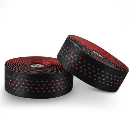 WEST BIKING Bicycle PU Non-Slip Handlebar Strap, Black, Color, Red, Blue, Green, Multilateral Color