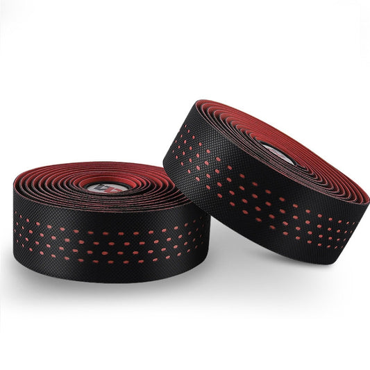 WEST BIKING Bicycle PU Non-Slip Handlebar Strap, Black, Color, Red, Blue, Green, Multilateral Color