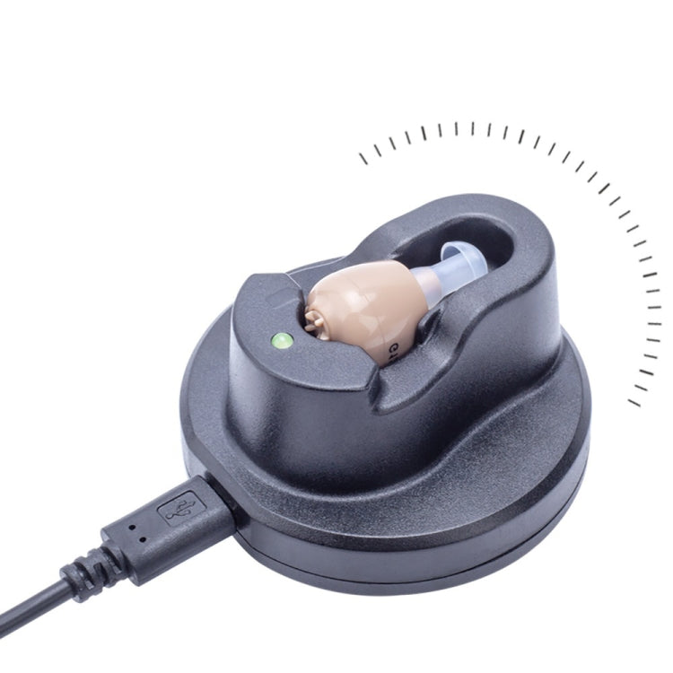 Z-12 Rechargeable In-Ear Sound Amplifier Hearing Aid with USB Cradle Charger, Z-12