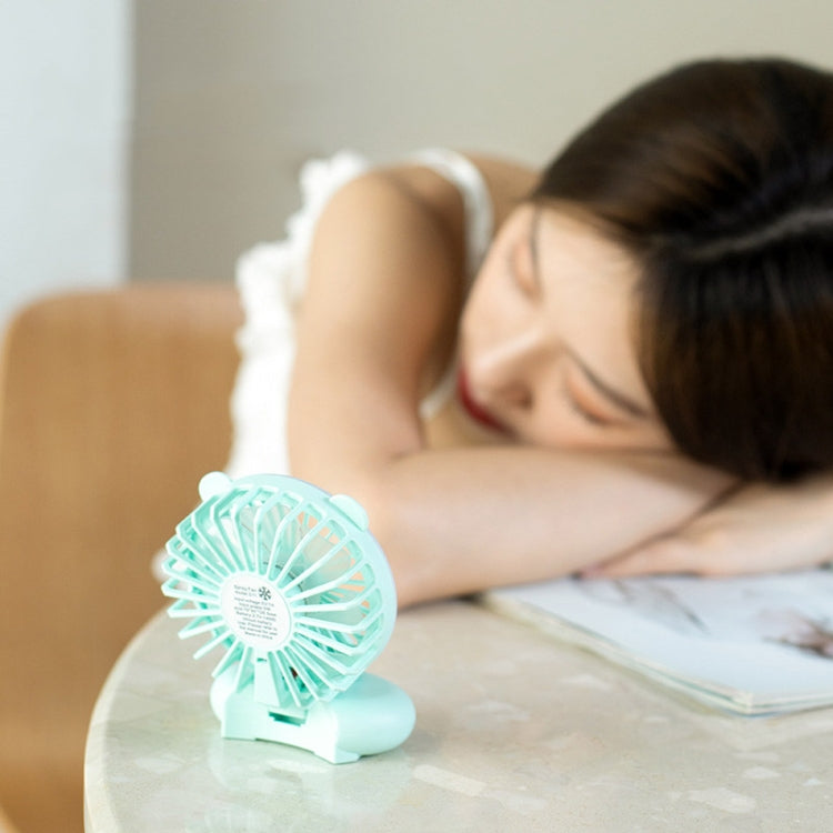 Ventilateur portable à clipser D11, avec lumière d'appoint, ventilateur de bureau USB pliable et mini, D11 rose, D11 vert, D11 blanc