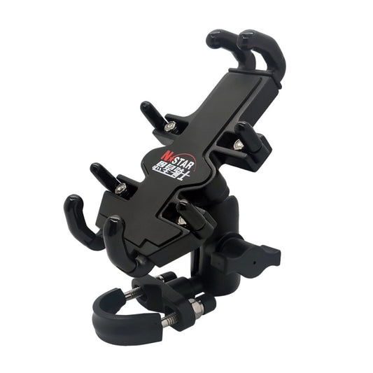 N-STAR NJN001 Motorcycle Bicycle Compatible Mobile Phone Bracket Aluminum Accessories Riding Equipment, Aluminum (With T Head), Aluminum (With Crooked Ball Head), Aluminum (With Pump Cover), Aluminum (With Expansion Head ), Aluminum (With M10 Ball)    ...