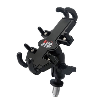 N-STAR NJN001 Motorcycle Bicycle Compatible Mobile Phone Bracket Aluminum Accessories Riding Equipment, Aluminum (With T Head), Aluminum (With Crooked Ball Head), Aluminum (With L Head ), Aluminum (With Long Stitch), Aluminum (With Pump Cover)         ...