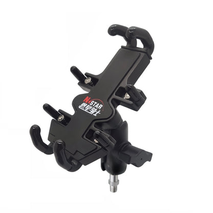 N-STAR NJN001 Motorcycle Bicycle Compatible Mobile Phone Bracket Aluminum Accessories Riding Equipment, Aluminum (With T Head), Aluminum (With Crooked Ball Head), Aluminum (With L Head ), Aluminum (With Long Stitch), Aluminum (With Pump Cover)         ...