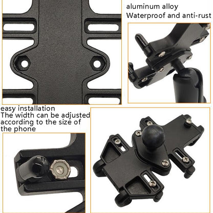 N-STAR NJN001 Motorcycle Bicycle Compatible Mobile Phone Bracket Aluminum Accessories Riding Equipment, Aluminum (With T Head), Aluminum (With Crooked Ball Head), Aluminum (With L Head ), Aluminum (With Long Stitch), Aluminum (With Pump Cover)         ...