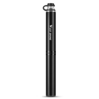 West Biking Bicycle Pump Portable High Pressure Inflators Mountain Road Car Bicycle Riding Equipment, West Biking Pump(Black), West Biking Pump(Silver)