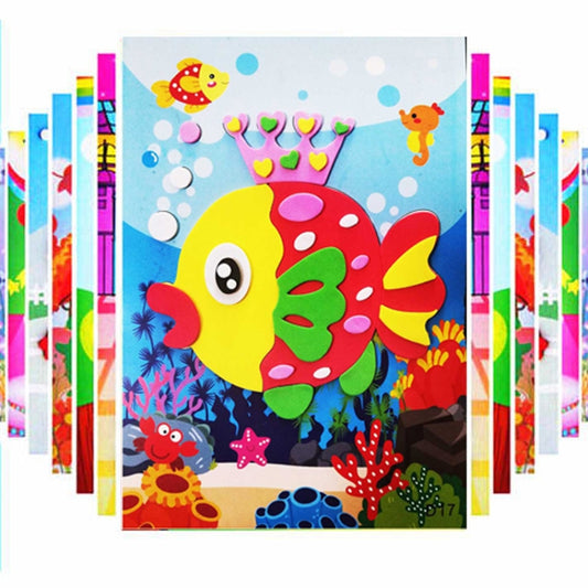 20 Stk. Kinder EVA DIY handgemachte Aufkleberbilder, zufälliger Stil, 20 Stk. / Set