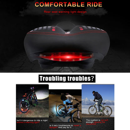 WEST BIKING YP0801083 Feu arrière de vélo Coussin de siège de VTT épais, souple et confortable, Noir Bleu, Noir Rouge, Vert Foncé