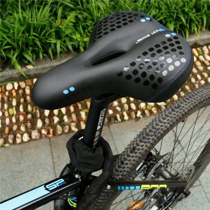WEST BIKING YP0801083 Feu arrière de vélo Coussin de siège de VTT épais, souple et confortable, Noir Bleu, Noir Rouge, Vert Foncé