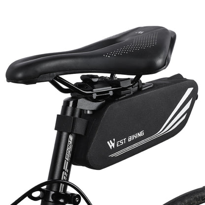 WEST BIKING YP0707219 Bicycle Portable Reflective Tail Bag Waterproof Saddle Bag Hard Shell Seat Tube Bag Riding Equipment, YP0707219