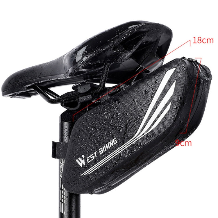 WEST BIKING YP0707219 Bicycle Portable Reflective Tail Bag Waterproof Saddle Bag Hard Shell Seat Tube Bag Riding Equipment, YP0707219
