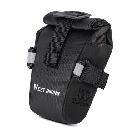 WEST BIKING YP0707249 Sacoche de selle pliable pour vélo, équipement de cyclisme, YP0707249 (Noir), YP0707249 (Gris)