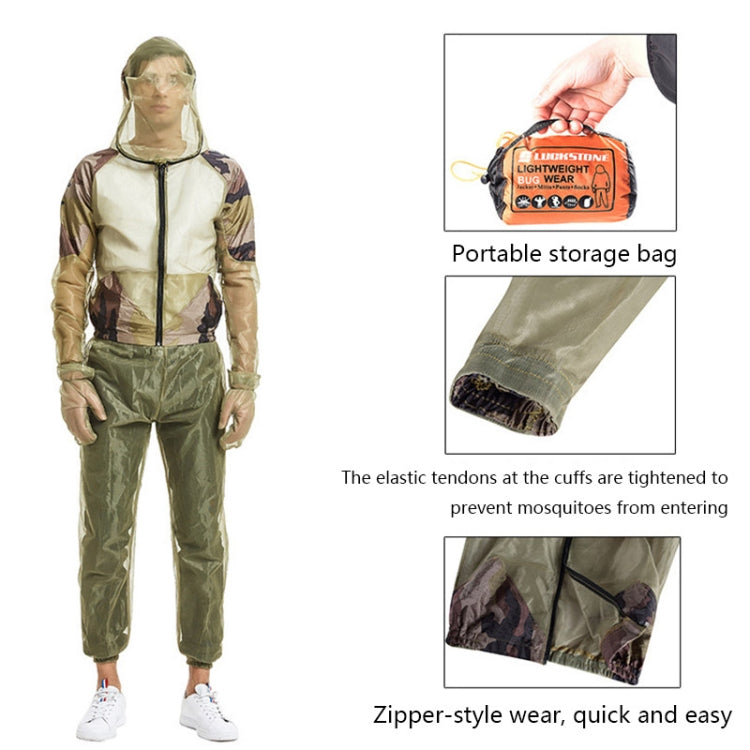 Combinaison Anti-Moustiques d'Aventure en Camping, Combinaison Anti-Moustiques Respirante en Maille pour la Pêche en Plein Air en Été, Spécifications : Pantalon Anti-Moustiques, Ensemble Complet de Trois Pièces