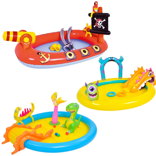 Home Large Cartoon Animal Drama Pool Water Spray Inflatable Swimming Pool Slide Pool, Cartoon Swimming Pool (Small Monster), Cartoon Swimming Pool (Dinosaur), Cartoon Swimming Pool (Rocket Slide), Cartoon Swimming Pool (Pirate)                         ...