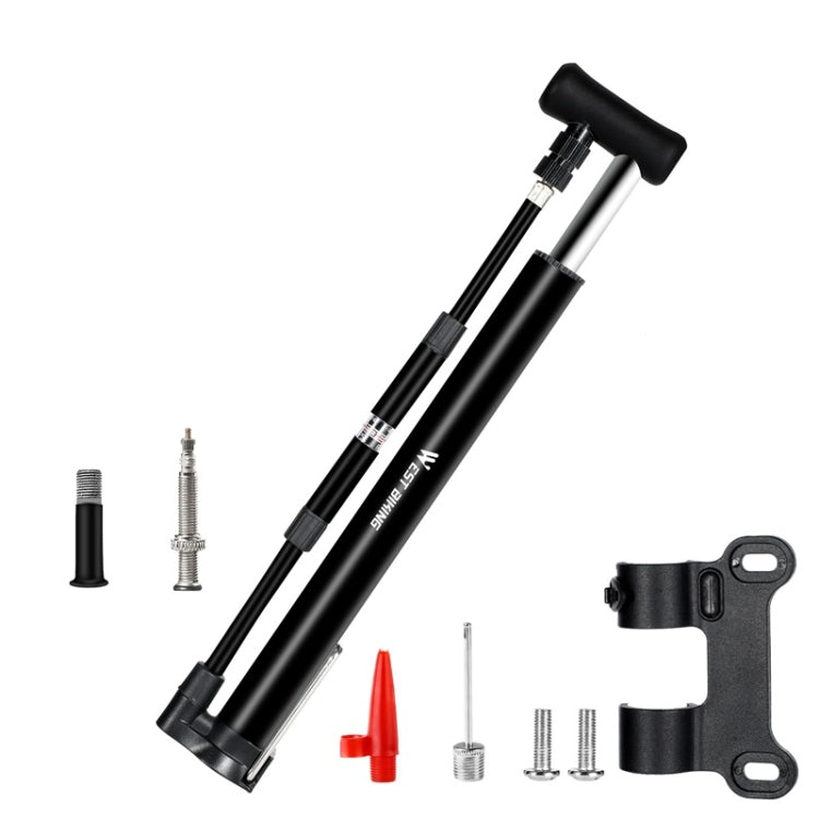 WEST BIKING High Pressure Bicycle Vertical Pump With Barometer, West Biking Vertical Pump