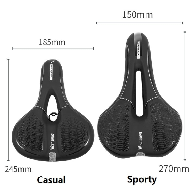 WESTBIKING Mountain Road  Bike Reflective Seat Cushion Soft Comfortable Seat Equipment Accessories, Sporty, Casual