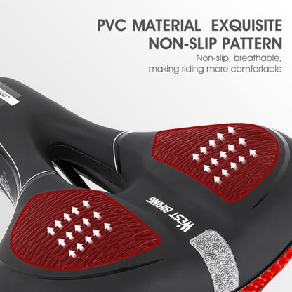 WESTBIKING Mountain Road  Bike Reflective Seat Cushion Soft Comfortable Seat Equipment Accessories, Sporty, Casual