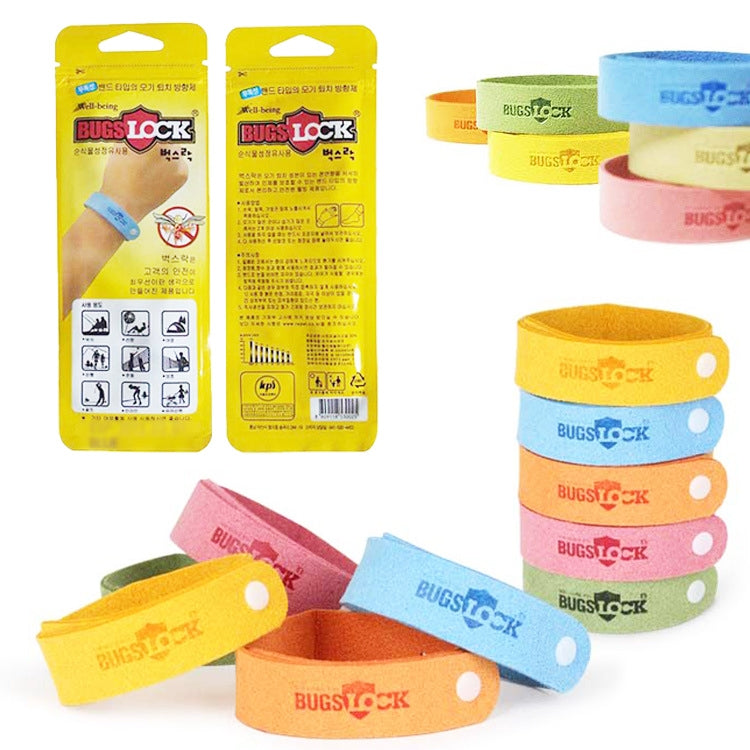 5pcs BUGS Mosquito Repellent Bracelet Mosquito Ring Outdoor Mosquito Bracelet Color Random Delivery, Staroon Bracelet