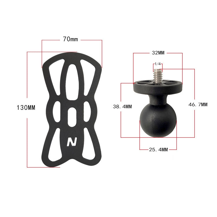 N-STAR N002 Motorcycle Bicycle Mobile Phone Bracket Riding Equipment, Large T Head, Small T Head, Large Tilted Head, Small Tilted Head, Large L Head, Small L Head, Large Long Ball Head, Small Long Ball Head