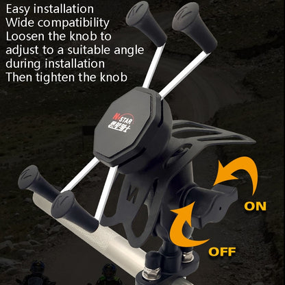 N-STAR N002 Motorcycle Bicycle Mobile Phone Bracket Riding Equipment, Large T Head, Small T Head, Large Tilted Head, Small Tilted Head, Large L Head, Small L Head, Large Long Ball Head, Small Long Ball Head