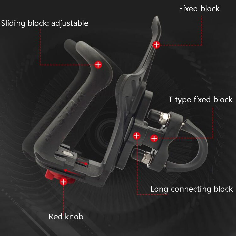 N-Star NPH-W1 Motorcycle Bicycle Cup Holder Riding Bottle Holder, N-Star NPH-W1