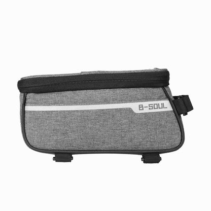 B-Soul YA249 Mountain Bike Front Beam Bag Bicycle Bag Riding Equipment Saddle Bag Upper Pipe Package, YA249 (Red), YA249 (Blue), YA249 (Black), YA249 (Gray)