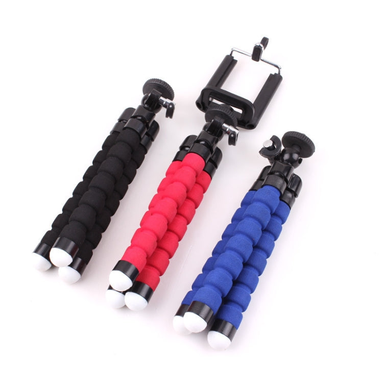 5 PCS Octopus Photography Sponge Mobile Phone Stand Portable Lazy Adjustable Vibrato Live Tripod Stand, With Phone Clip (Black), Without Phone Clip, With Phone Clip (Blue)