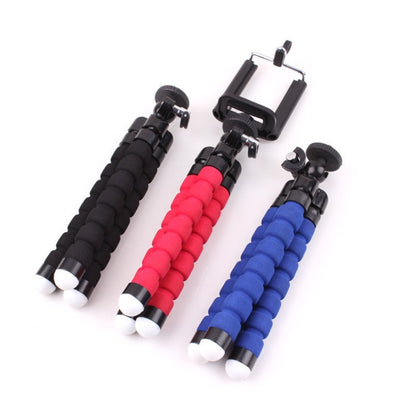 5 PCS Octopus Photography Sponge Mobile Phone Stand Portable Lazy Adjustable Vibrato Live Tripod Stand, With Phone Clip (Black), Without Phone Clip, With Phone Clip (Blue)