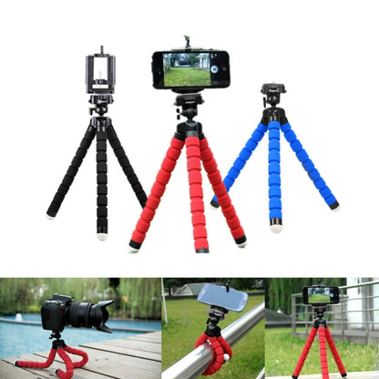 5 PCS Octopus Photography Sponge Mobile Phone Stand Portable Lazy Adjustable Vibrato Live Tripod Stand, With Phone Clip (Black), Without Phone Clip, With Phone Clip (Blue)