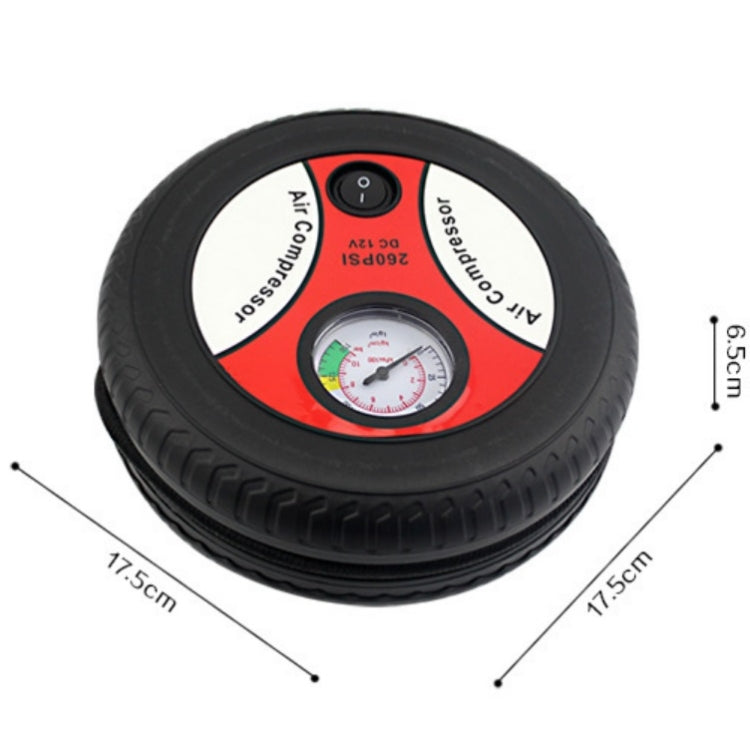 DC12V 12A Car Portable Air Pump Electric Car Tire Pump, Specification：, 16-cylinder Small Motor, 19-cylinder Large Motor, 25-cylinder Tire Inflatable Pump