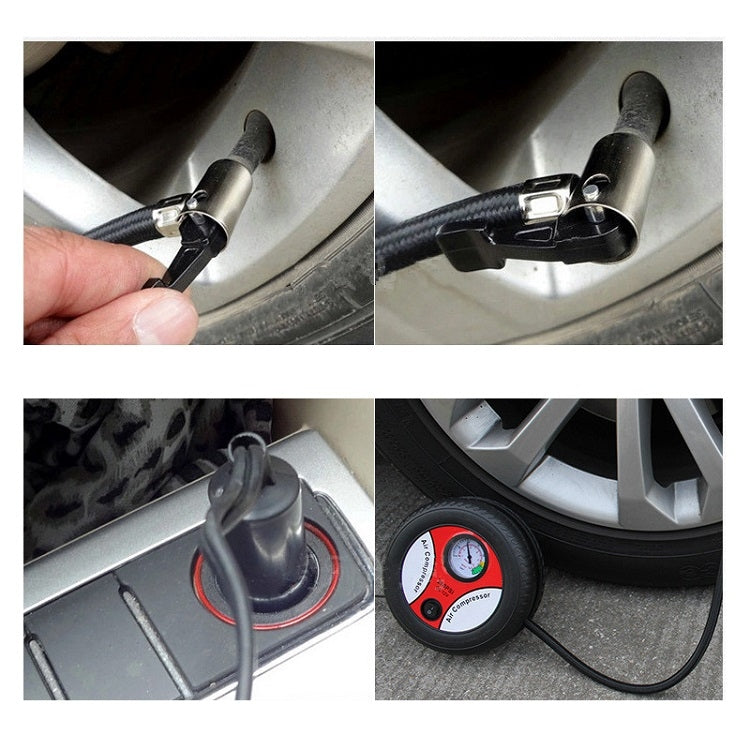DC12V 12A Car Portable Air Pump Electric Car Tire Pump, Specification：, 16-cylinder Small Motor, 19-cylinder Large Motor, 25-cylinder Tire Inflatable Pump