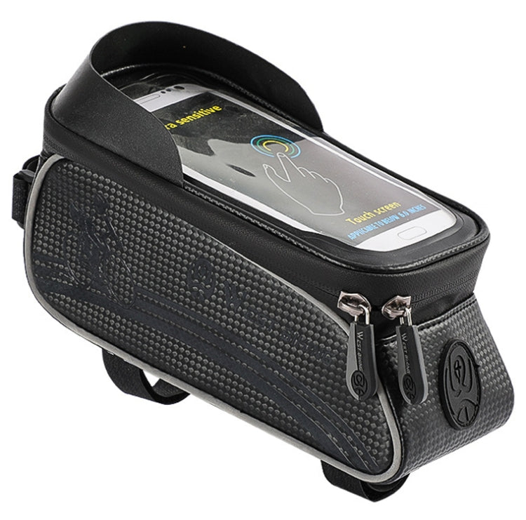 West Biking 1.5l Bicycle Anti-Light  Bag Riding Front Bag Mobile Phone Bag Boarding Bag Waterproof Bag, YP0707205