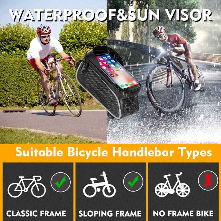 West Biking 1.5l Bicycle Anti-Light  Bag Riding Front Bag Mobile Phone Bag Boarding Bag Waterproof Bag, YP0707205