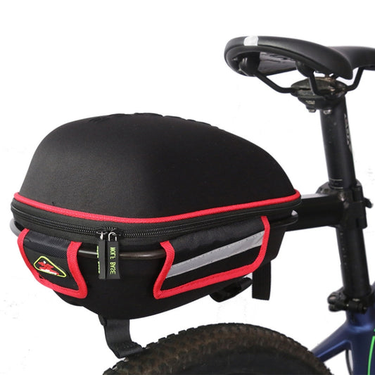 West Biking Support de vélo VTT Grande capacité Sac de selle Coque rigide avec housse de pluie, rouge, vert, bleu, orange