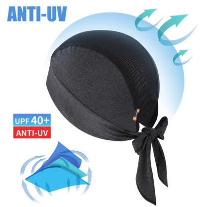 West Biking Summer Ice Silk Pirate Cap Riding Cap Men And Women  Outdoor Windproof Sunscreen Headgear, Windproof Sunscreen Headgear (Triangle Towel Black), Windproof Sunscreen Headgear (Triangle Towel Gray), Windproof Sunscreen Headgear (Tying Rope Bla...