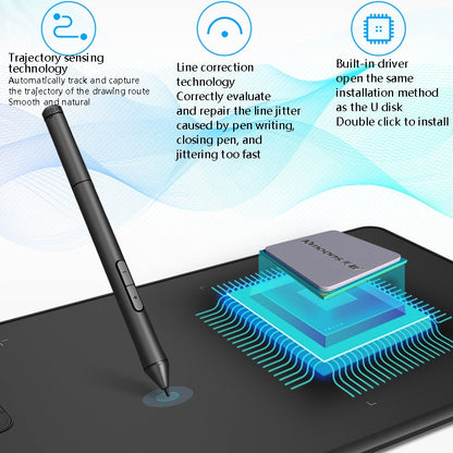 10Moons  G12 Digital Board Can Be Connected To Mobile Phone Hand Drawn Board Computer Painting Board Network Class Input Panel, G12