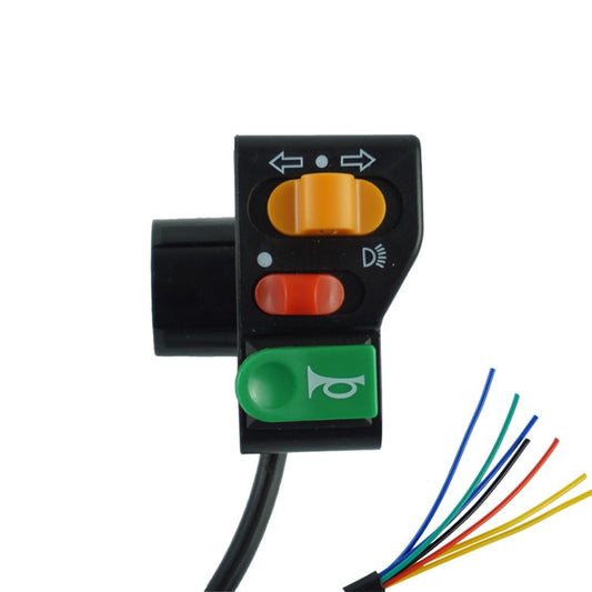3 piezas Interruptor de modificación de motocicleta Altavoz Intermitente Interruptor de faro, Interruptor de faro