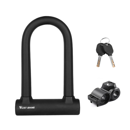 Antivol Vélo West Biking Câble Antivol Moto Anti-Pression Hydraulique Anti-Coupure Antivol, Antivol en U, Antivol en U+Câble