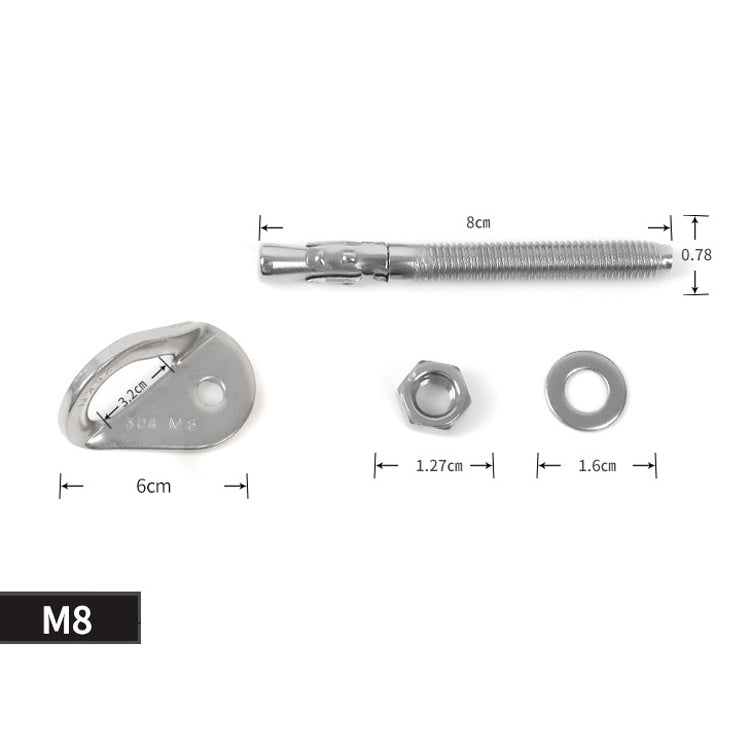 Clous d'expansion XINDA Rock Bullet pour tablette suspendue en acier inoxydable, clou d'escalade M8, clou d'escalade M10