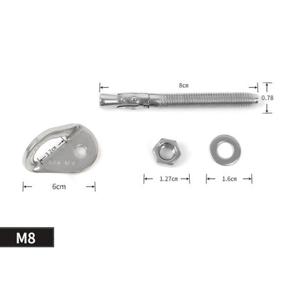 Clous d'expansion XINDA Rock Bullet pour tablette suspendue en acier inoxydable, clou d'escalade M8, clou d'escalade M10