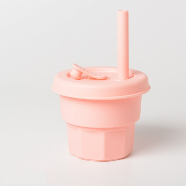 Children Silicone Straw Cups Drop And High Temperature Resistant Water Cups